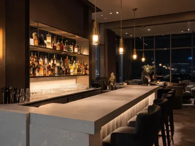 Hotel bar countertop